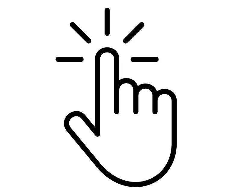 Pointing finger icon. Click this icon to be redirected to the HelioCampus login.